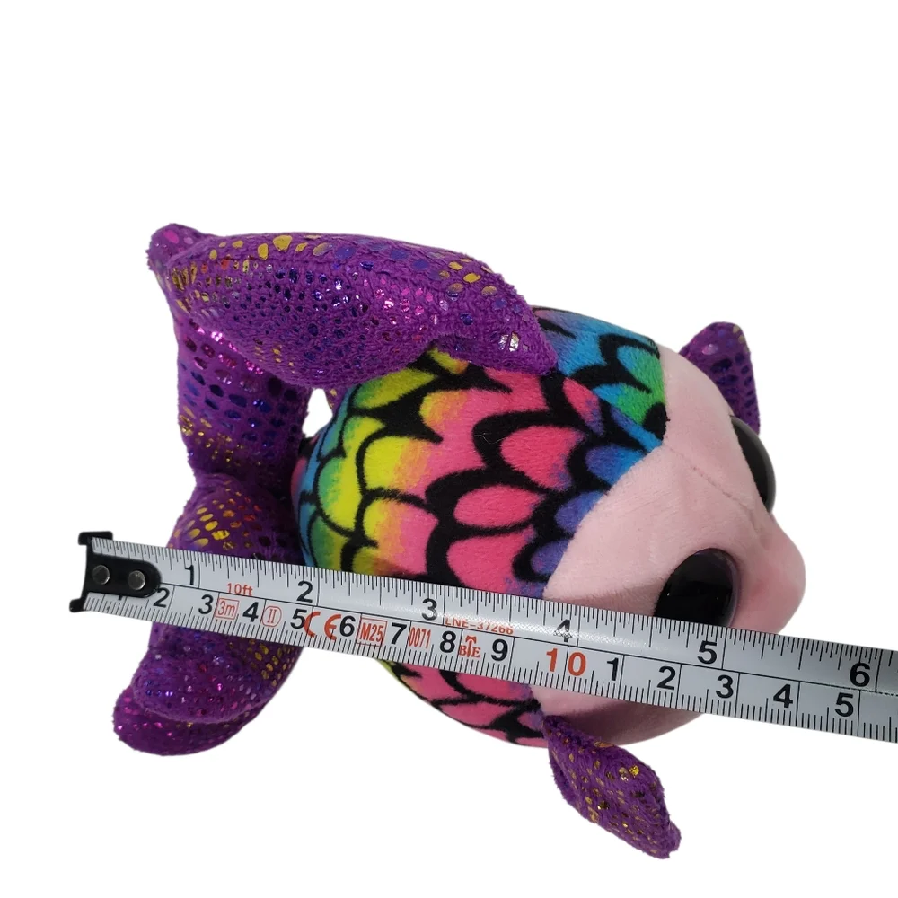 Ty Beanie Boos‎ Flippy The Multicolored Fish Rainbow Plush Toy